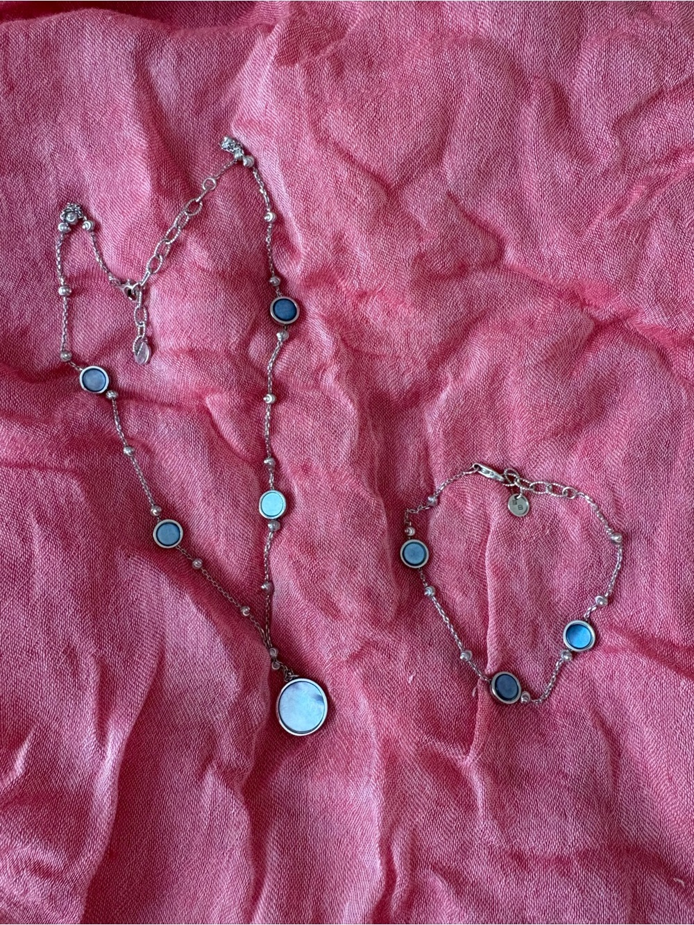 Made in Italy: Moonstone necklace & bracelet